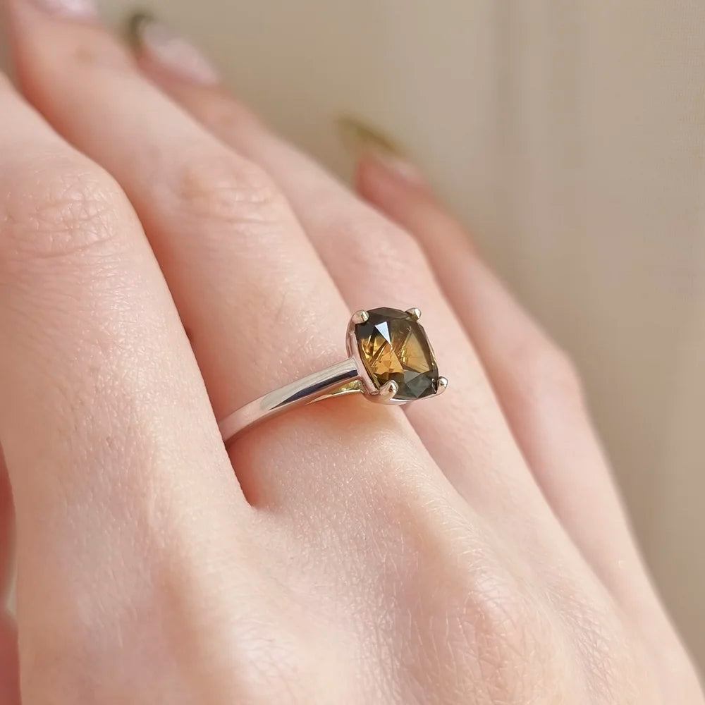 18K Logan Parti-Sapphire Ring