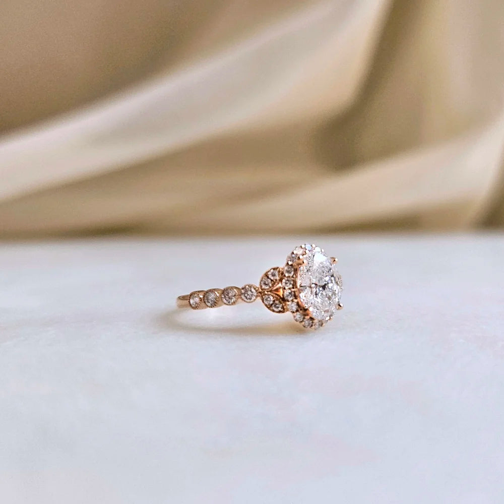 18K Aurora Flora Lab-grown Diamond Ring