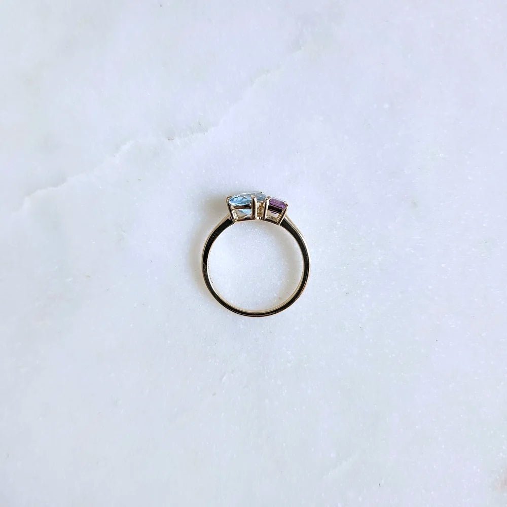 14K Twilight Serenade Ring