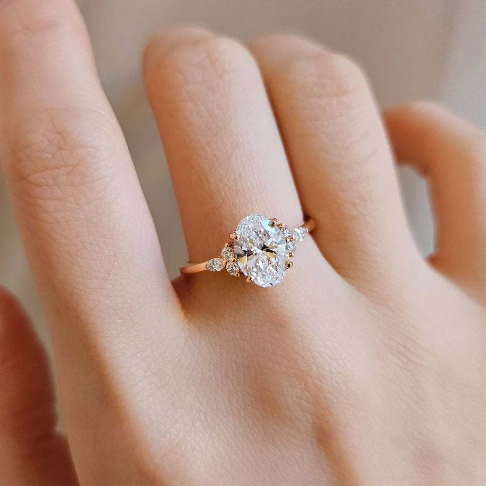 18K Lydia Lab-grown Diamond Engagement Ring
