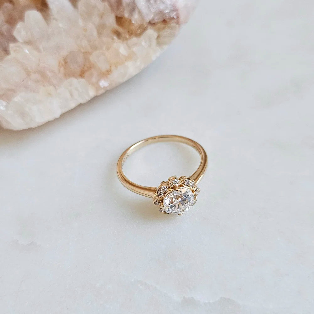 14K Addison Lab-grown Diamond Engagement Ring
