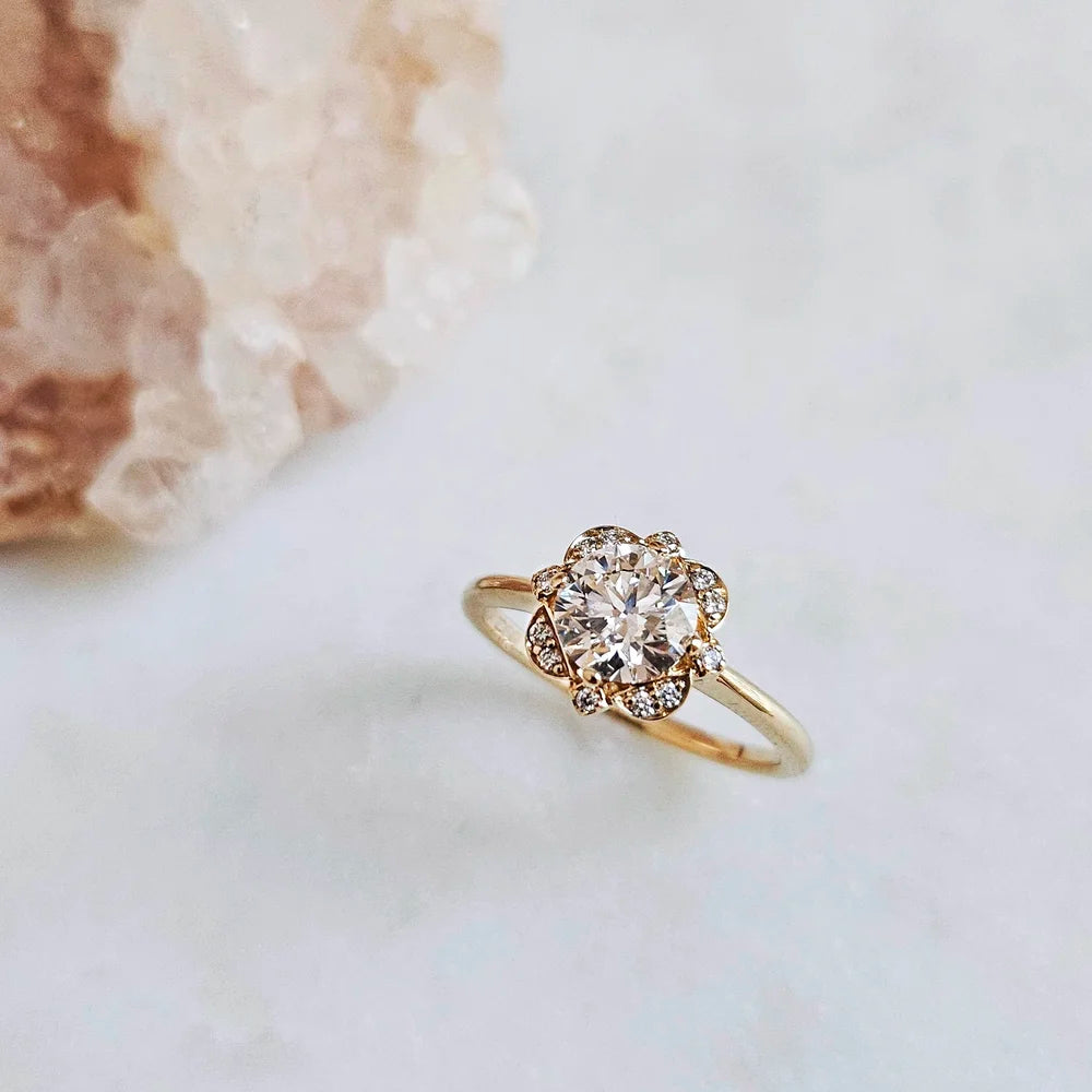 14K Addison Lab-grown Diamond Engagement Ring