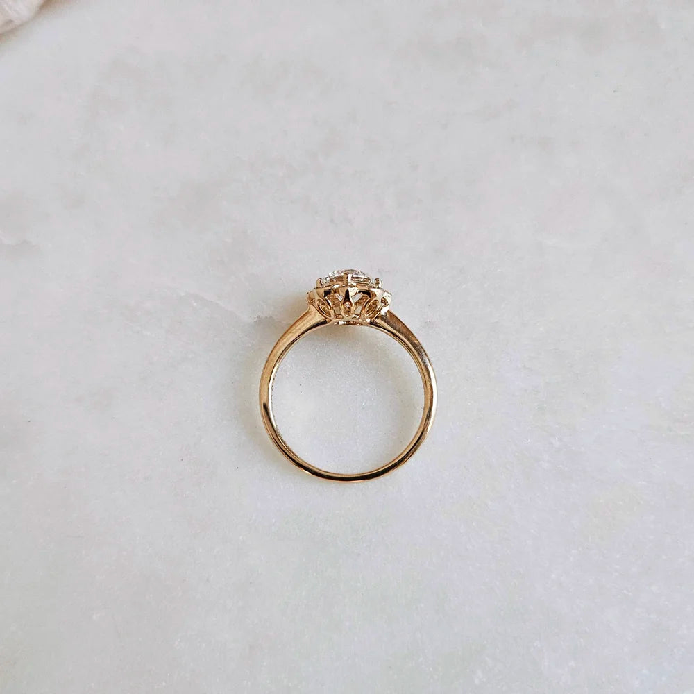 14K Addison Lab-grown Diamond Engagement Ring