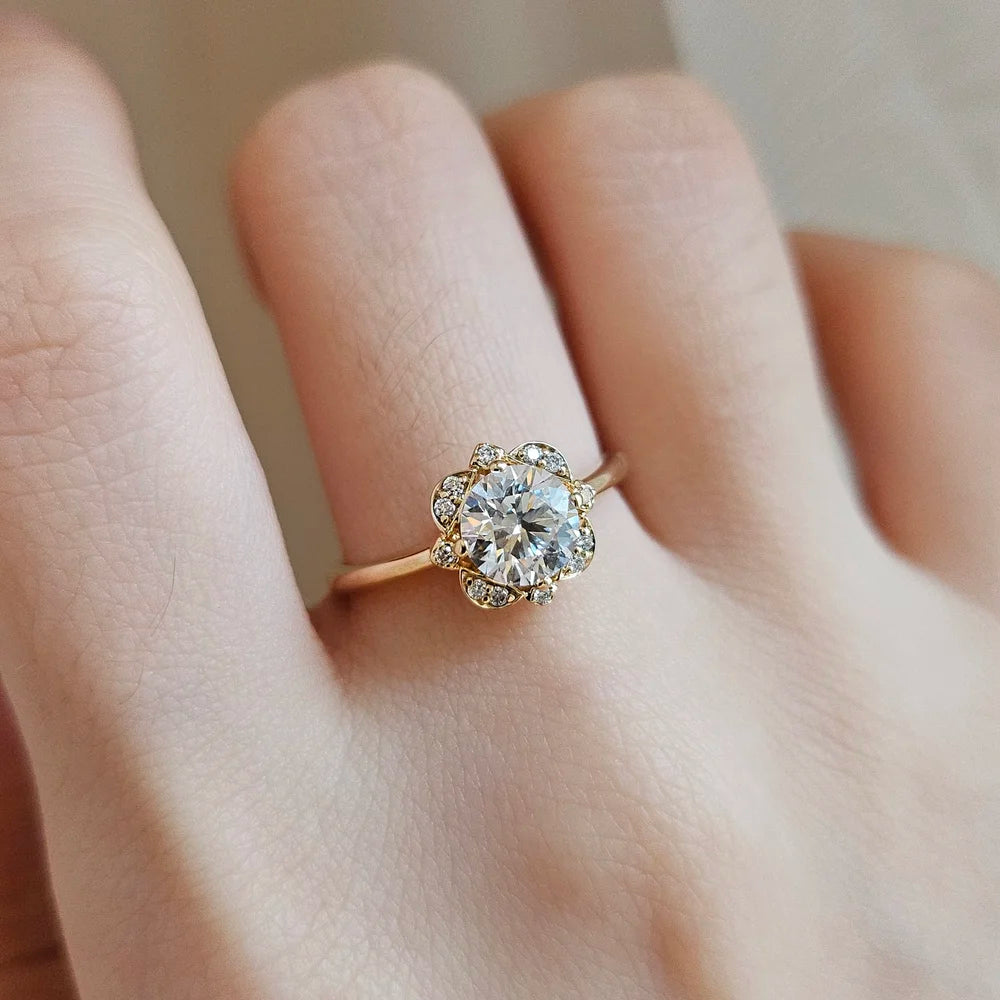 14K Addison Lab-grown Diamond Engagement Ring