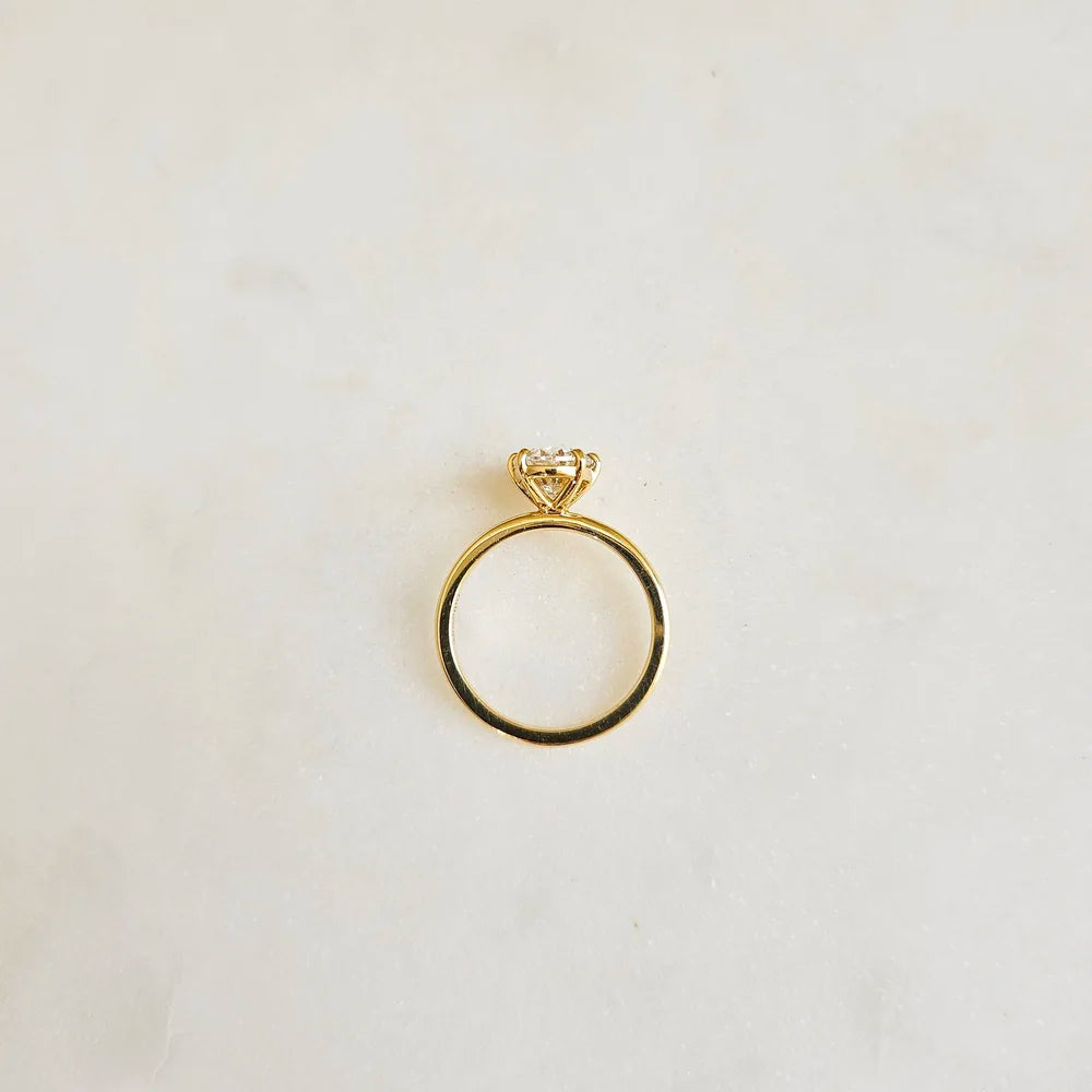 18K Celeste Lab-grown Diamond Ring