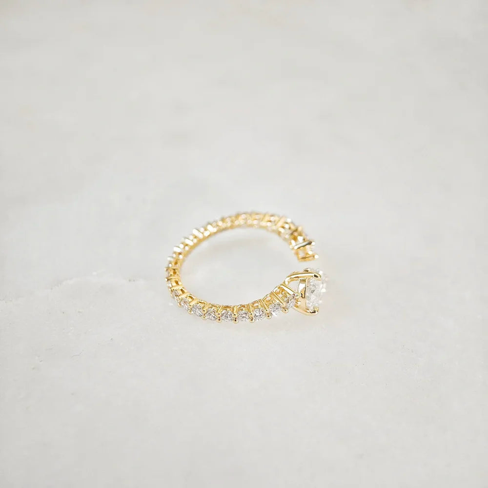 18K Clementine Lab-grown Diamond Ring