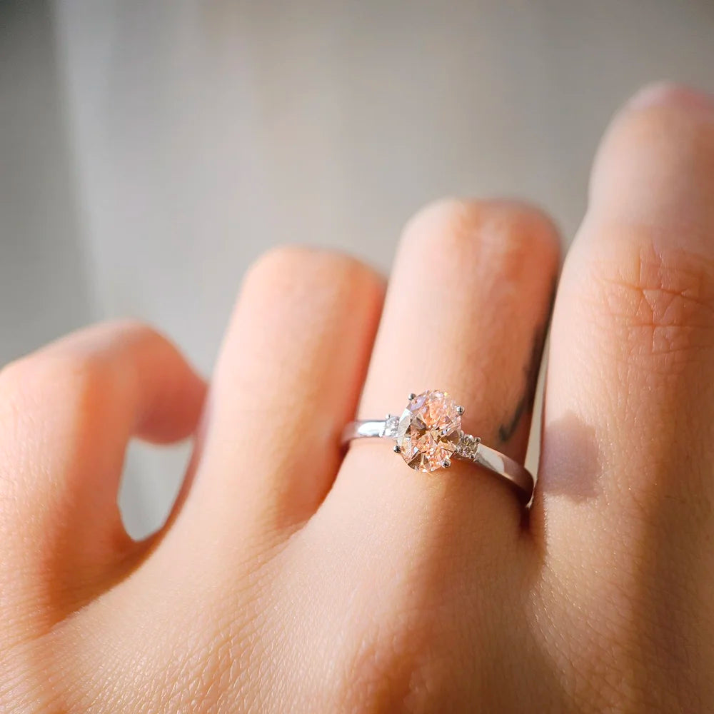18K Cosmic Pink Lab-grown Diamond Ring