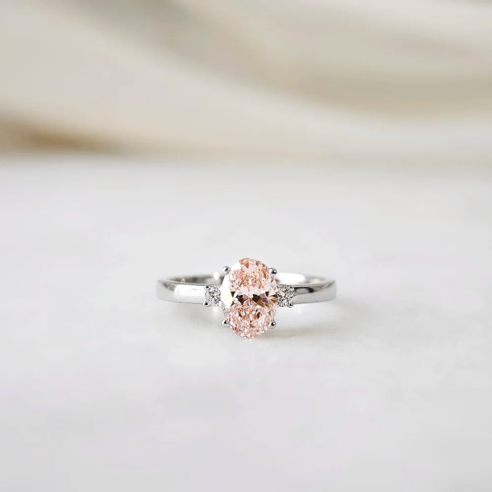 18K Cosmic Pink Lab-grown Diamond Ring