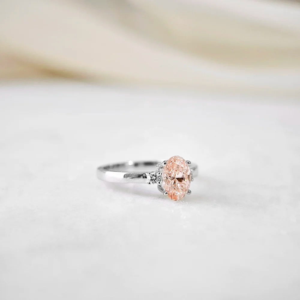 18K Cosmic Pink Lab-grown Diamond Ring