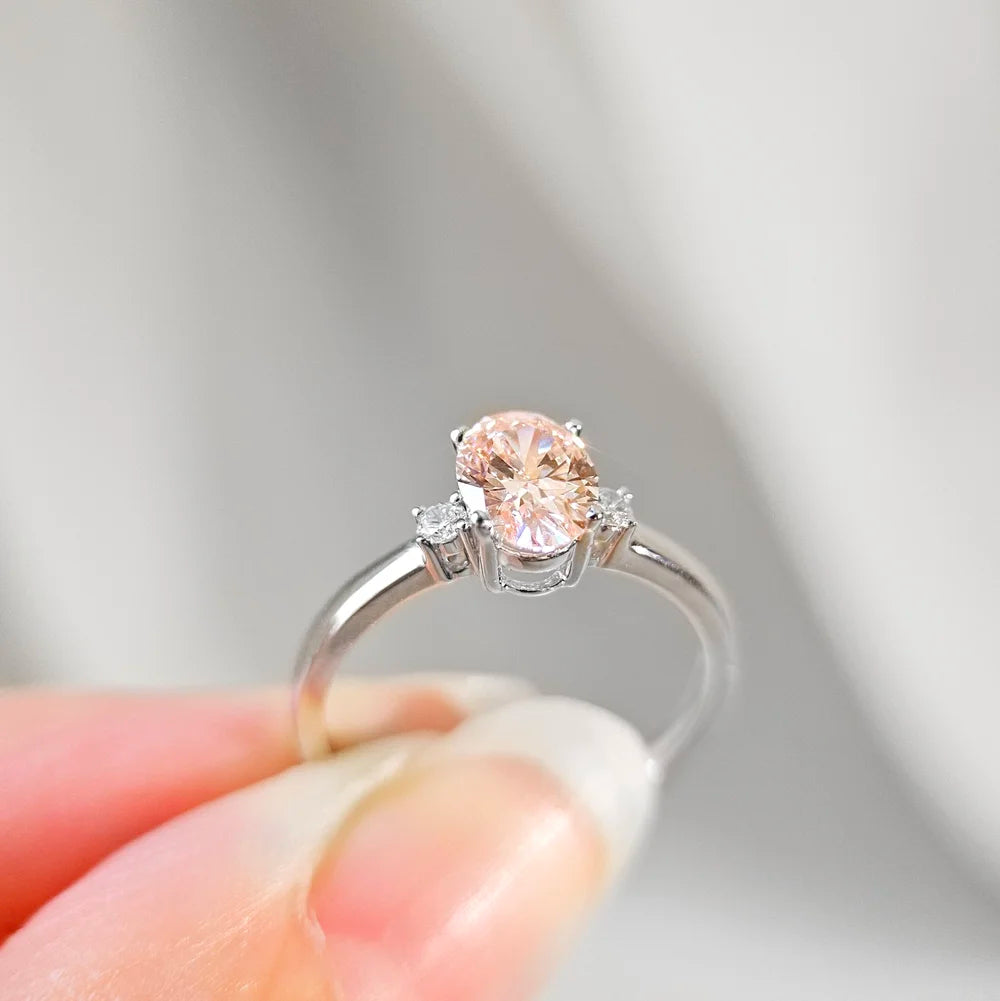 18K Cosmic Pink Lab-grown Diamond Ring