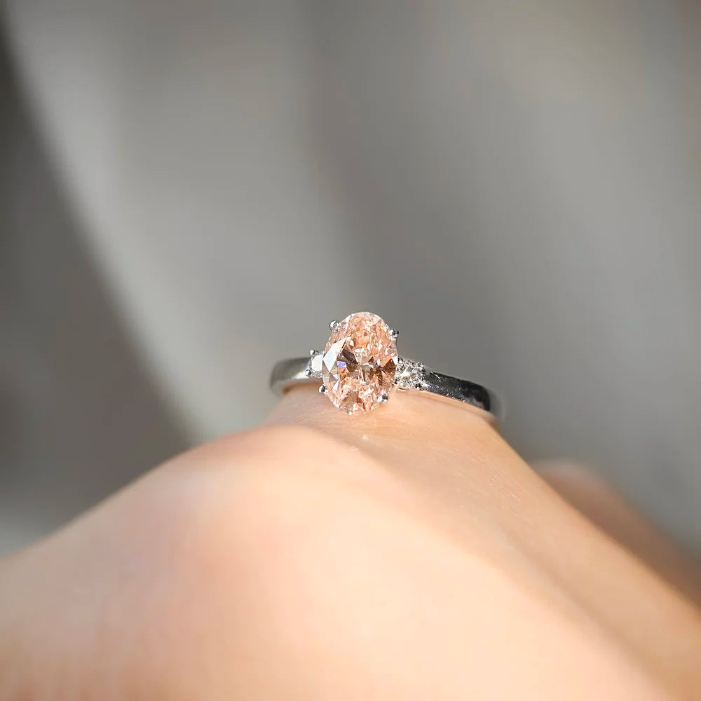 18K Cosmic Pink Lab-grown Diamond Ring