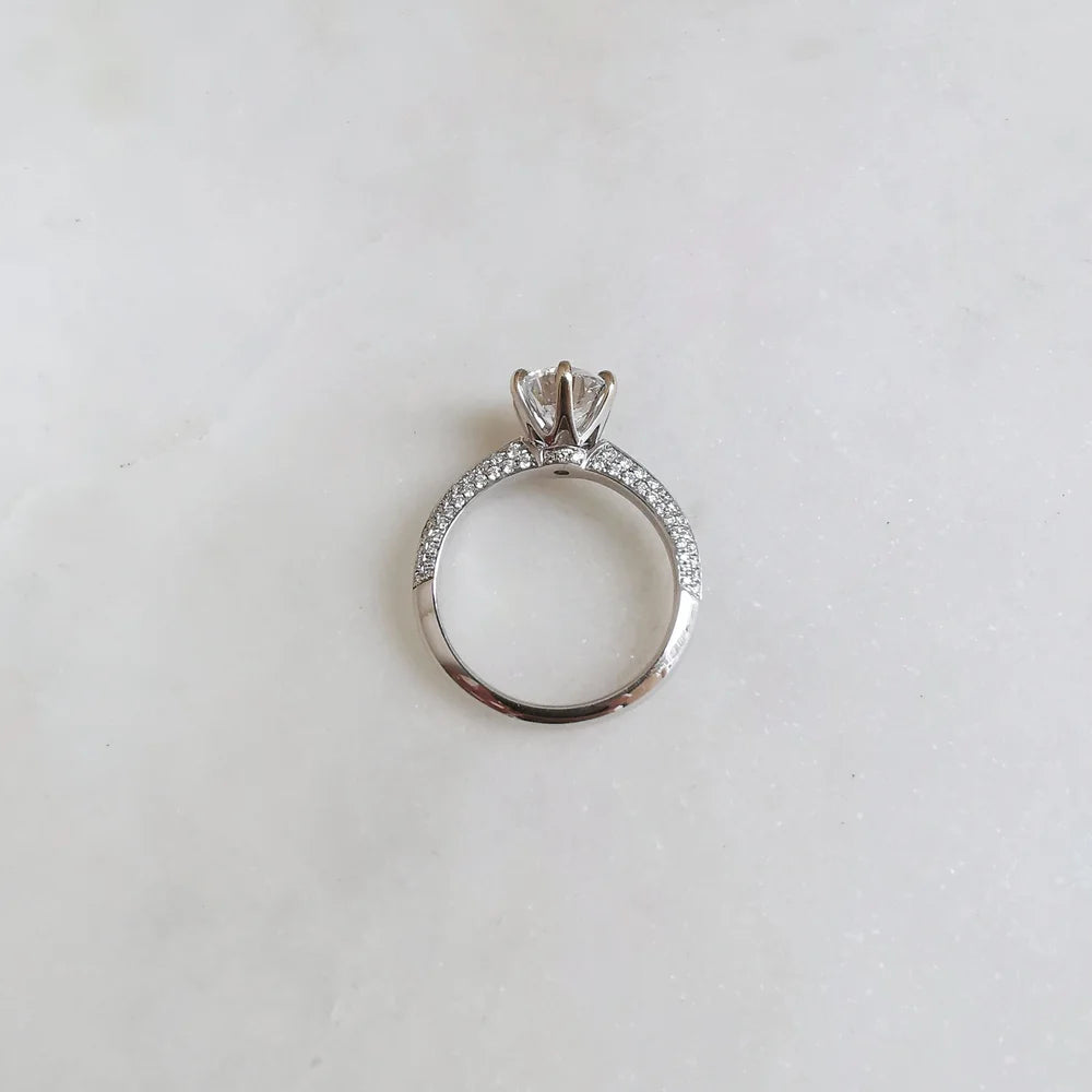 18K Duffy Lab Diamond Engagement Ring