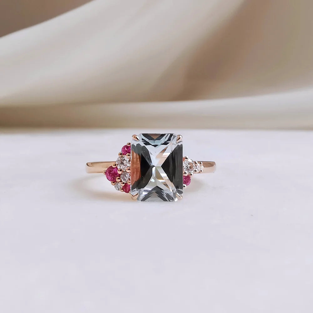 18K Cielo Aquamarine Ring