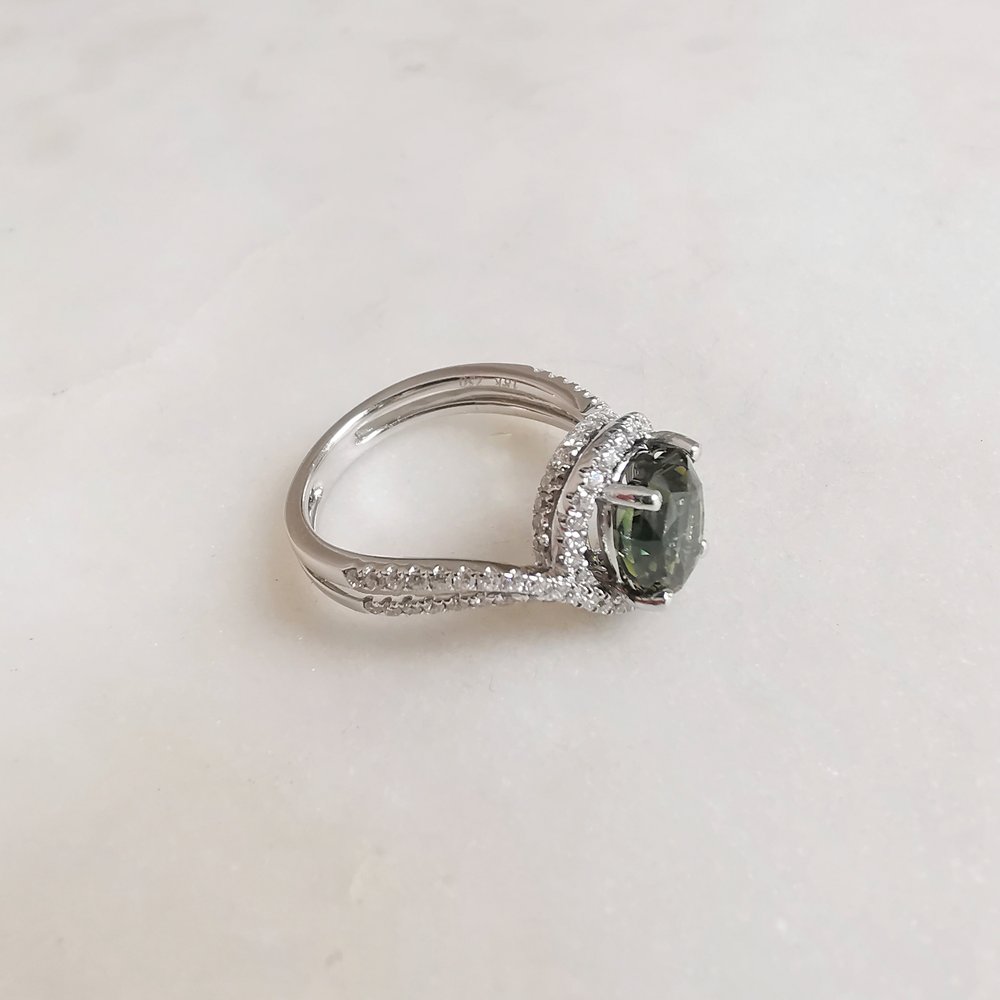 18K Adalynn Parti-Sapphire Ring