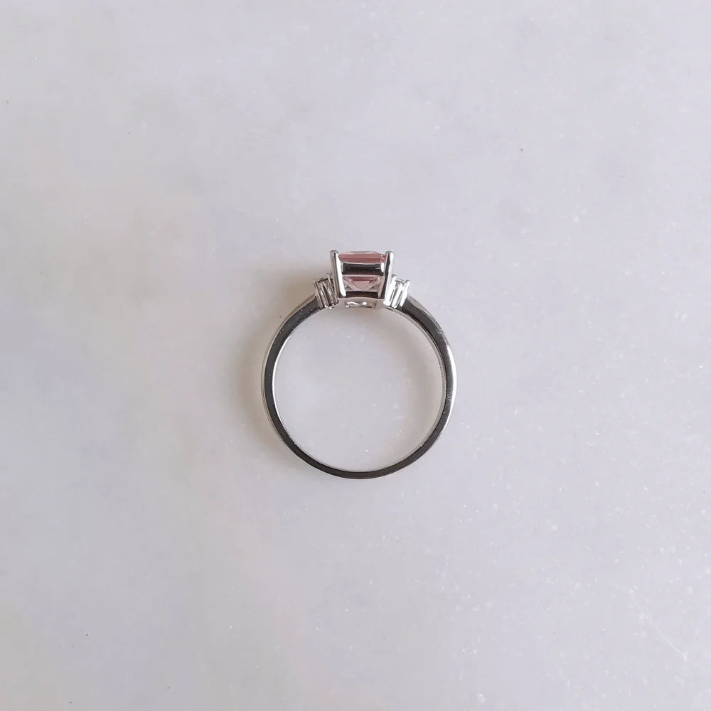 18K Catalina Morganite Ring