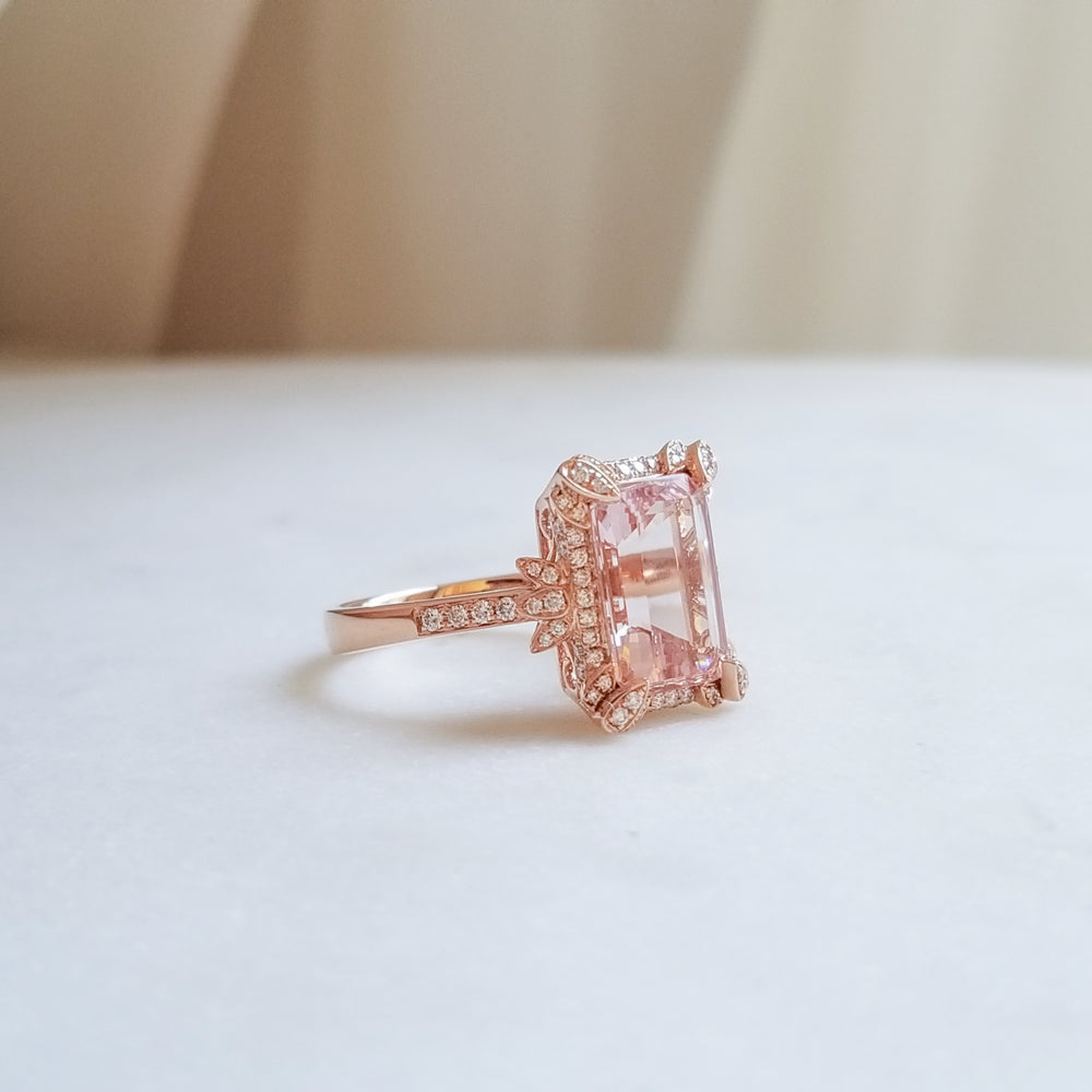Fairy Queen Morganite Ring