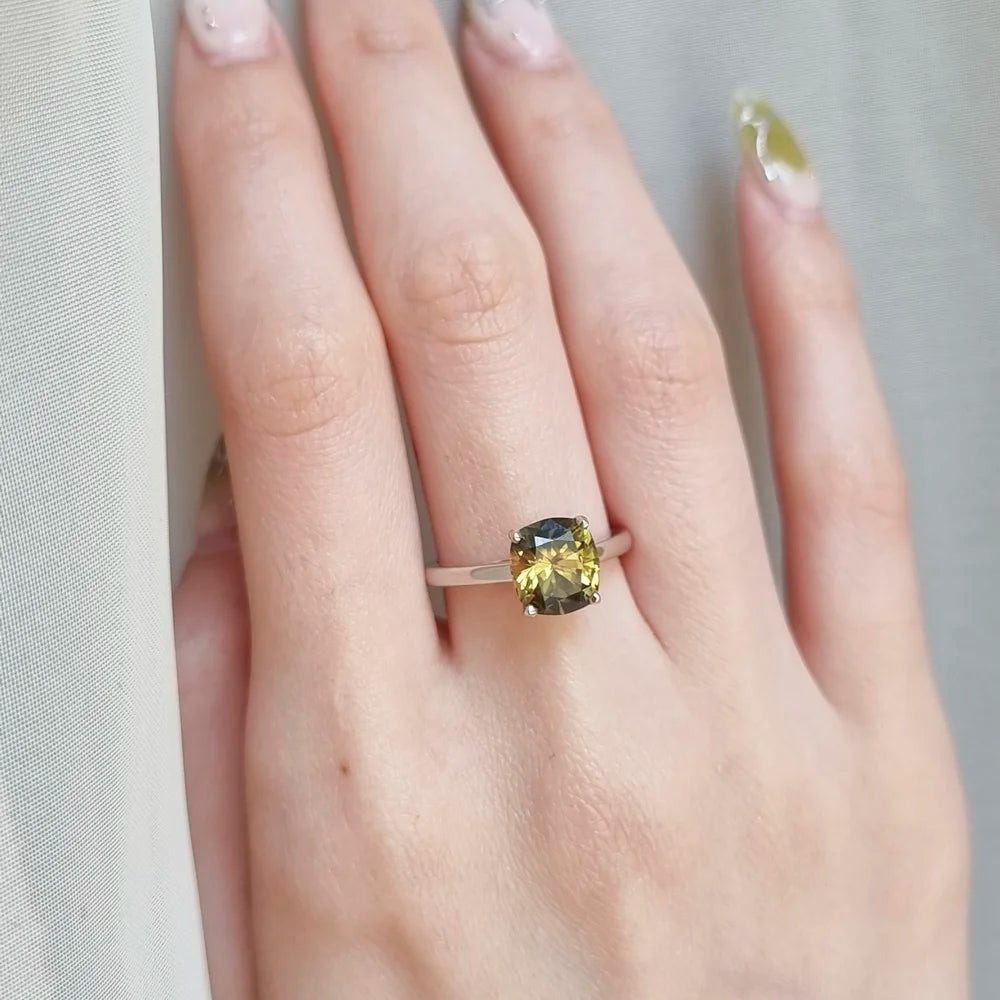 18K Logan Parti-Sapphire Ring