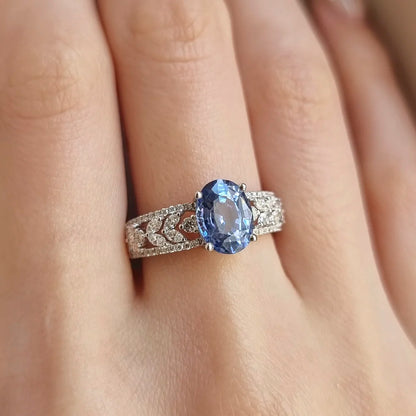 18K Mila Blue Sapphire Ring