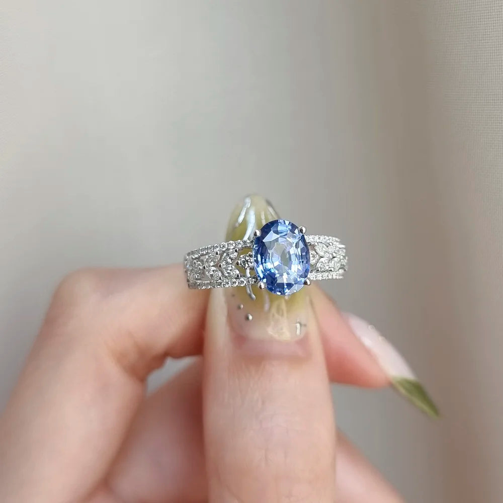18K Mila Blue Sapphire Ring