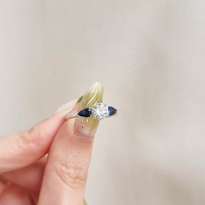 18K Monica Lab-Diamond Engagement Ring