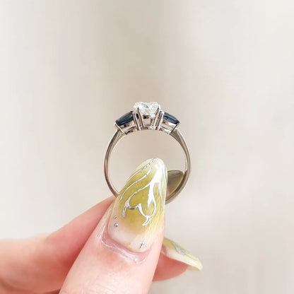 18K Monica Lab-Diamond Engagement Ring