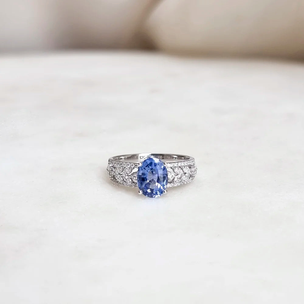 18K Mila Blue Sapphire Ring