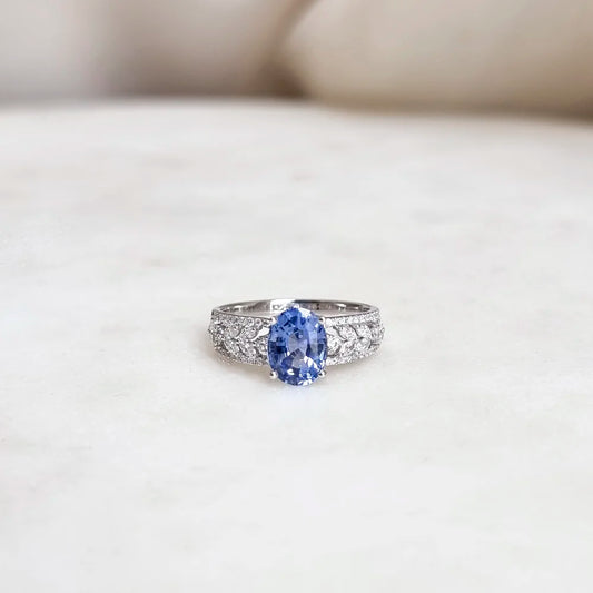 18K Mila Blue Sapphire Ring