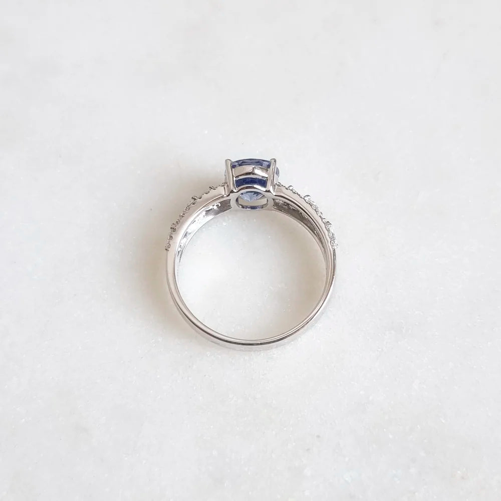 18K Mila Blue Sapphire Ring