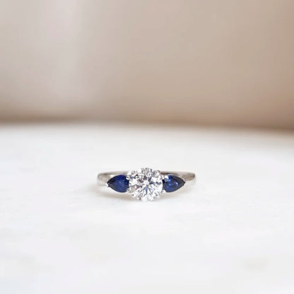 18K Monica Lab-Diamond Engagement Ring