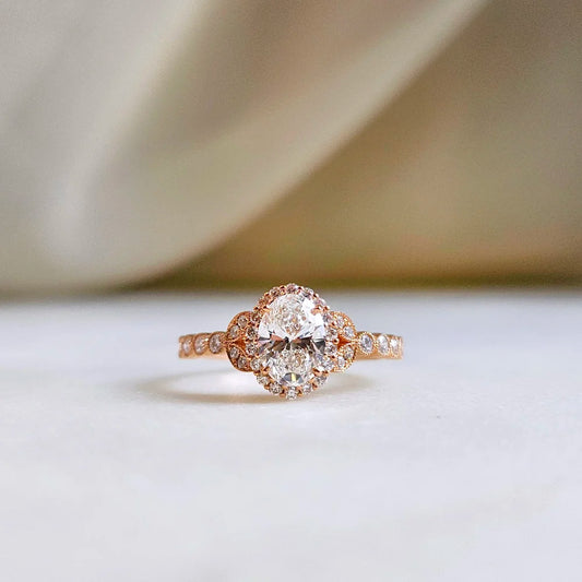 18K Aurora Flora Lab-grown Diamond Ring