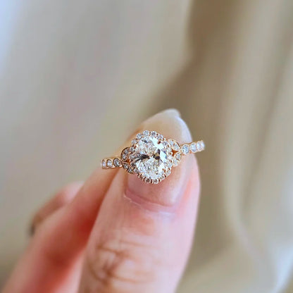 18K Aurora Flora Lab-grown Diamond Ring