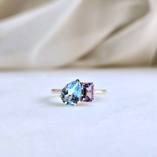 14K Twilight Serenade Ring