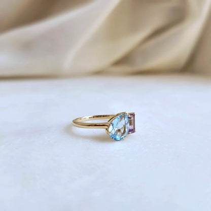 14K Twilight Serenade Ring