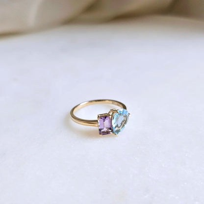 14K Twilight Serenade Ring