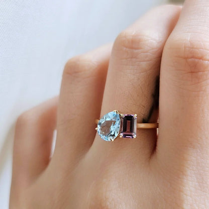 14K Twilight Serenade Ring