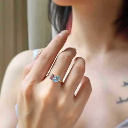 14K Twilight Serenade Ring