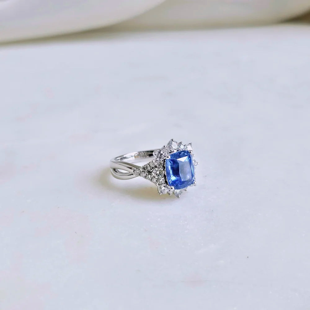 18K Myra Blue Sapphire Ring