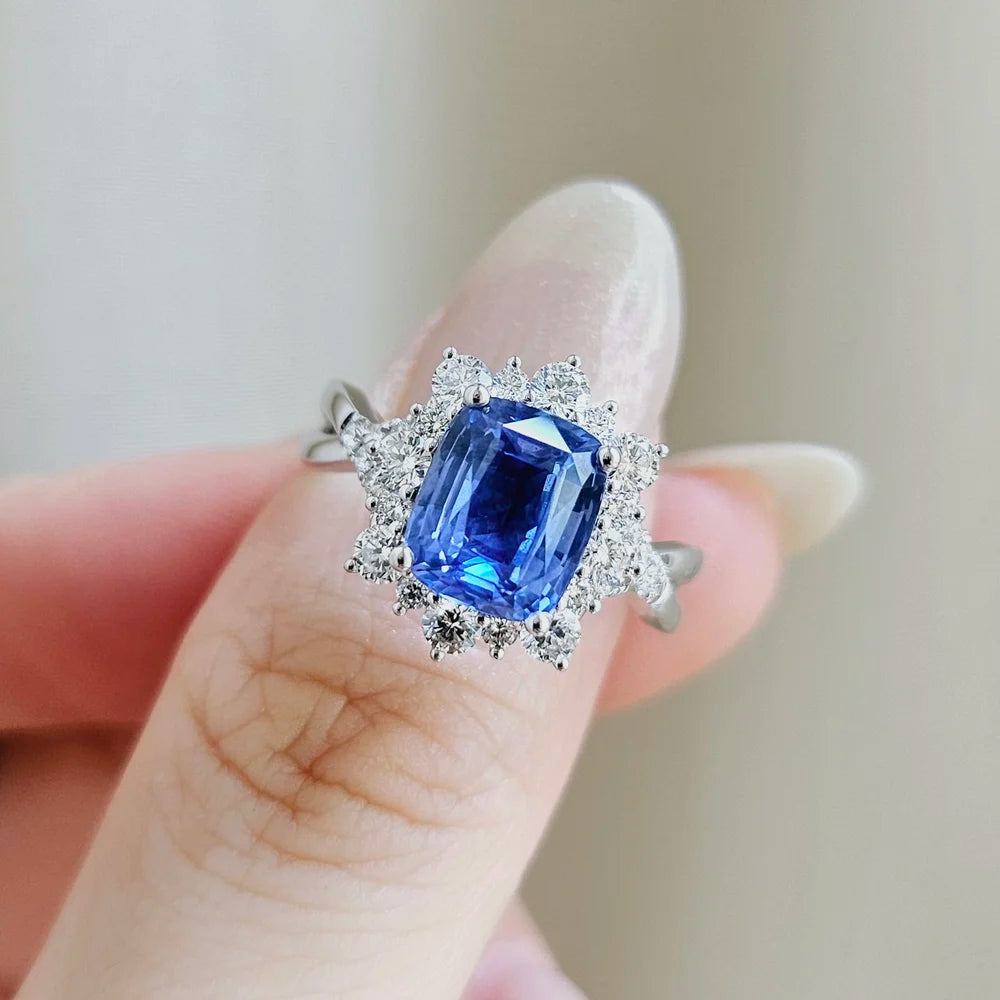 18K Myra Blue Sapphire Ring