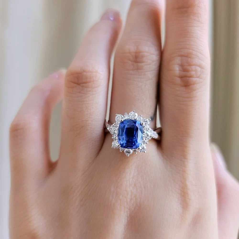 18K Myra Blue Sapphire Ring