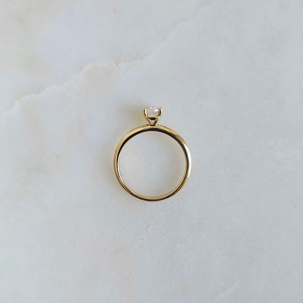 14K Tamia Oval Moissanite Ring