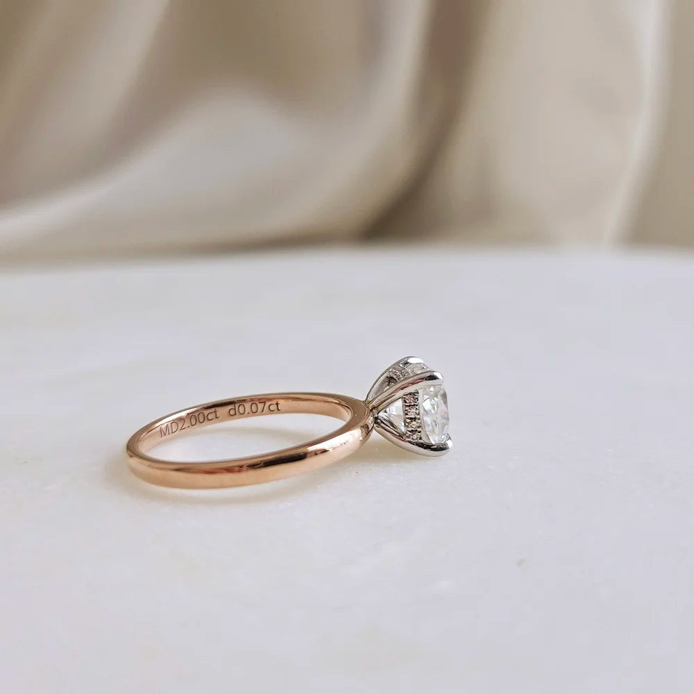 18K Naya Moissanite Ring