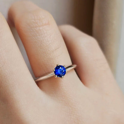 18K Sylas Royal Blue Sapphire Ring