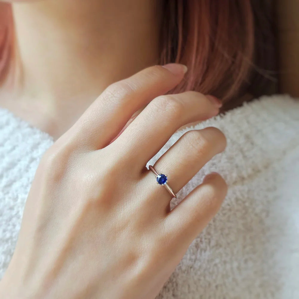 18K Sylas Royal Blue Sapphire Ring