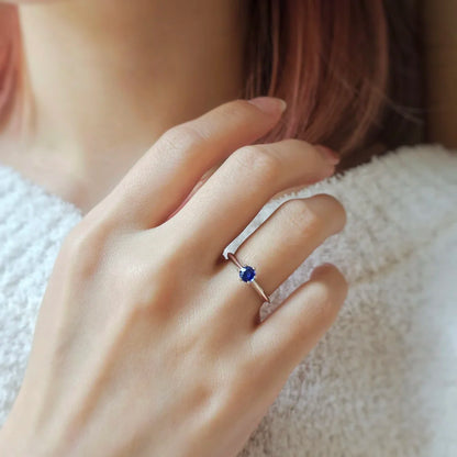 18K Sylas Royal Blue Sapphire Ring