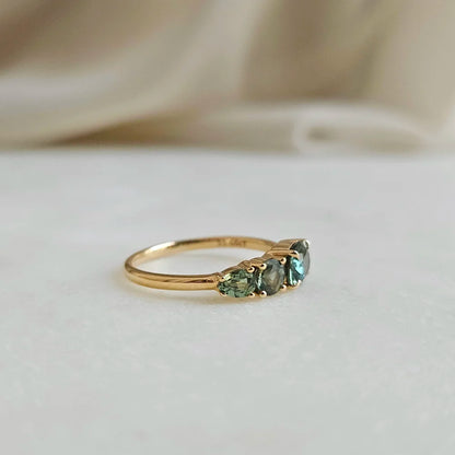 14K Isle Green Sapphire Ring