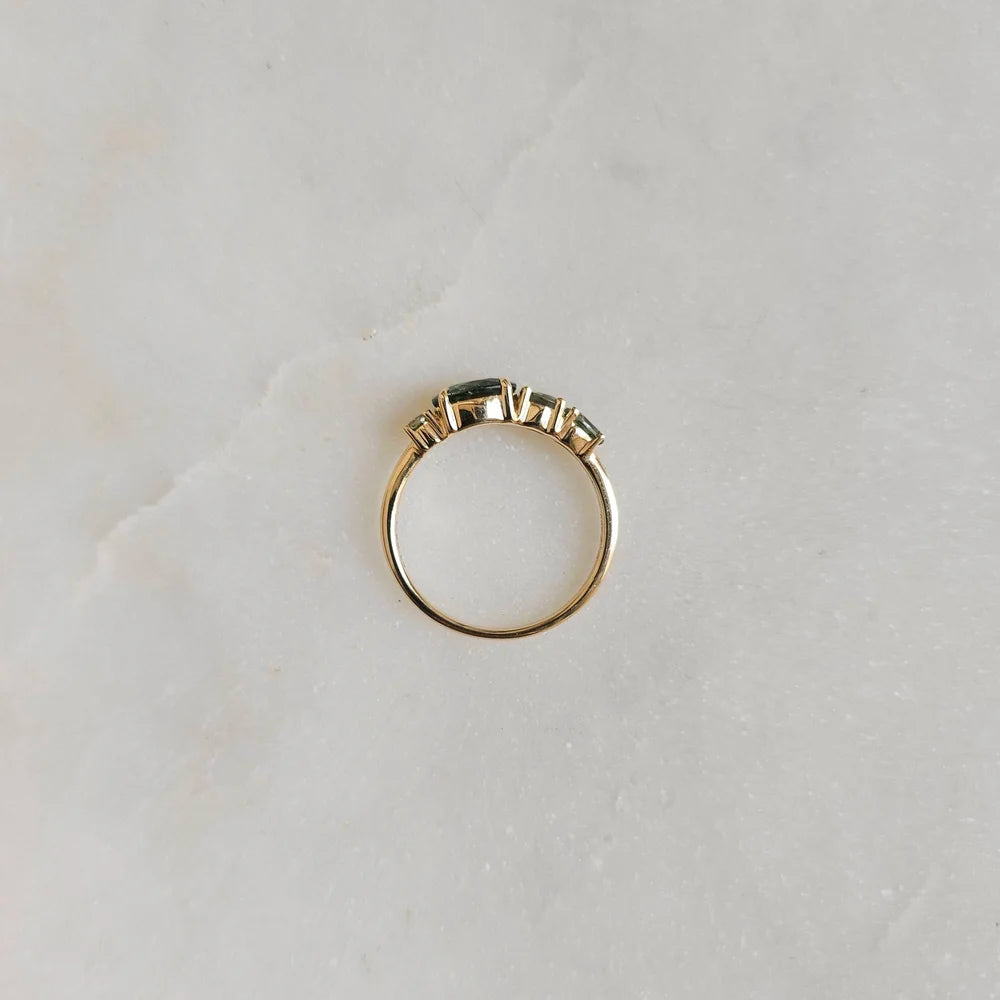 14K Isle Green Sapphire Ring