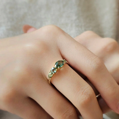 14K Isle Green Sapphire Ring
