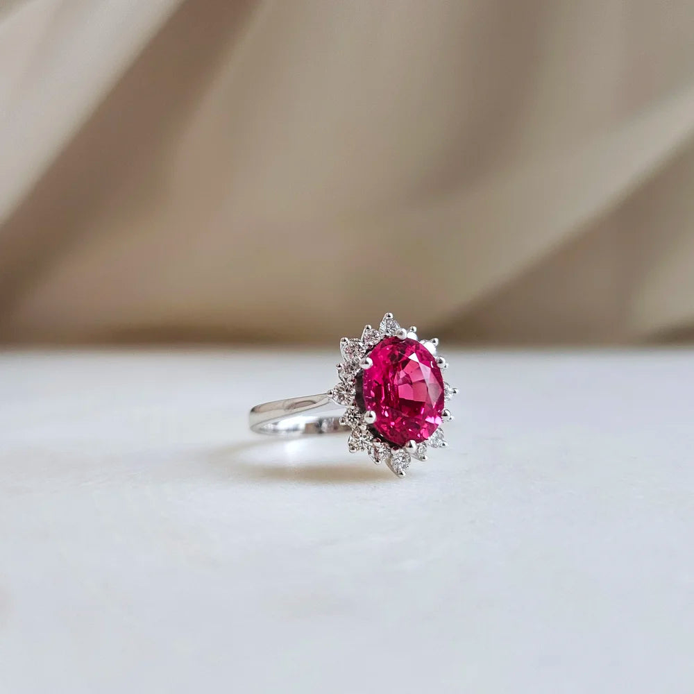 Linnea Lab-grown Ruby Ring