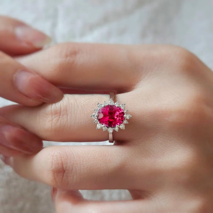 Linnea Lab-grown Ruby Ring