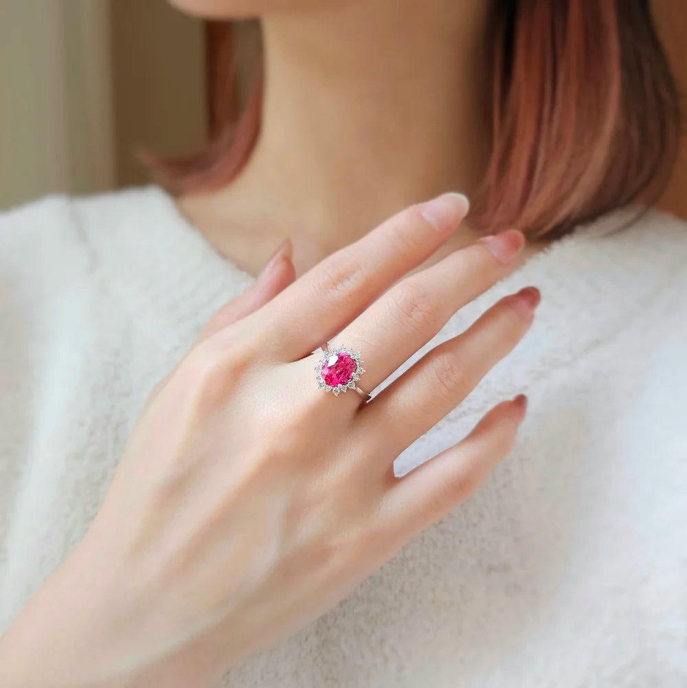 Linnea Lab-grown Ruby Ring